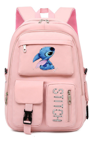 Mochila Casual De Tela Oxford Lilo And Stitch Del Mismo Esti Color seventeen