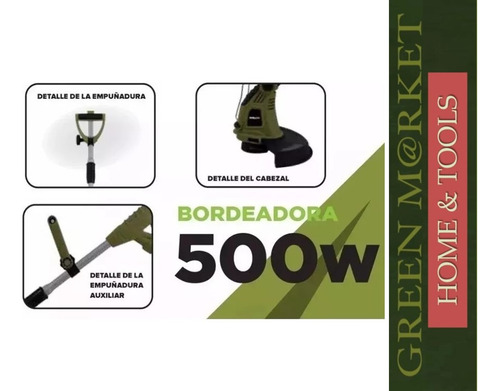 Bordeadora Eléctrica Philco Mjpbo126p 500w 7800 Rpm