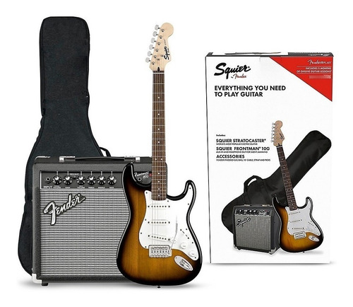 Kit Guitarra Stratocaster Fender Squier Acesorios Combo Pack