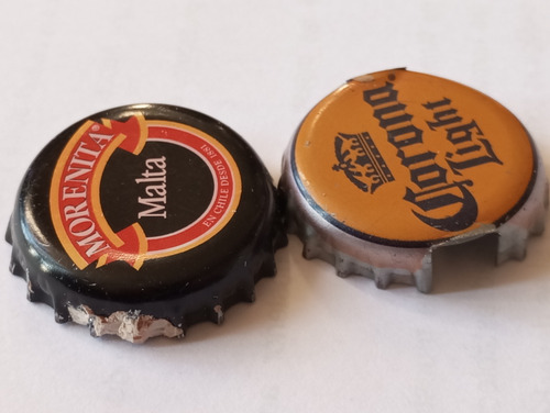 Cerveza Corona / Malta Morenita 2 Tapas Vintage(ver Detalle) (Usado)