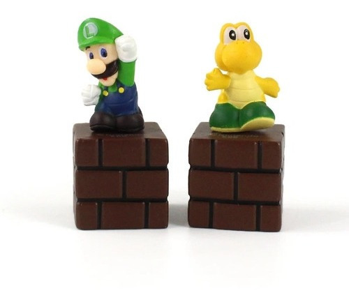 Super Mario Mini Figura Acción Colección Decoración Luigi 