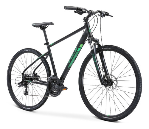 Bicicleta Fuji Traverse 1.7 Urban Hybrid Black Green