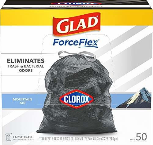 Glad Bolsas De Basura Grandes Con Cordón Forceflex Con Clor