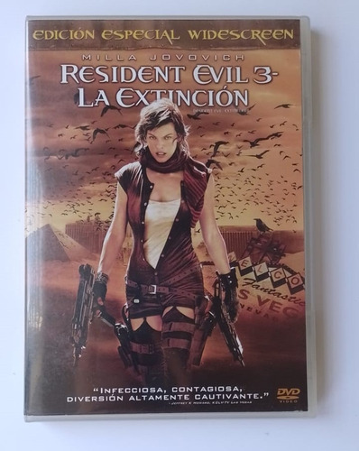 Dvd Resident Evil 3  La Extinción- Usado- Impecable