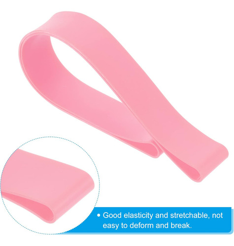 Bandas Elásticas Para Toalla De Silicona 12 Piezas Color Ros