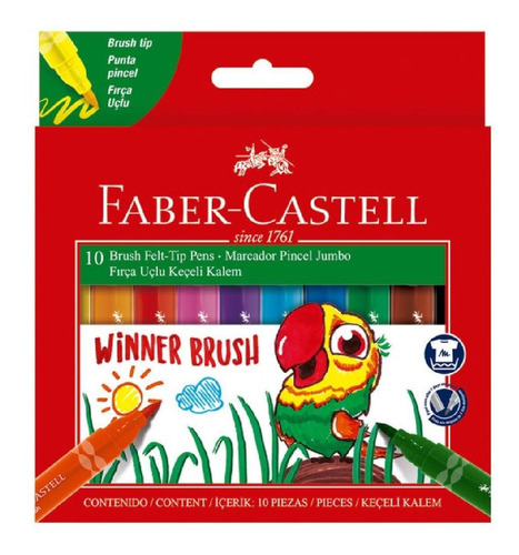 Marcador Faber-castell Winner Brush X10 - Mosca