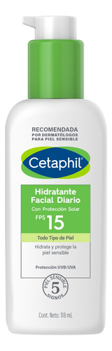 Crema Facial Cetaphil Hidratante Diario Fps 15 X 118 Ml