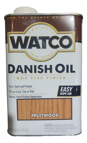 Protector Aceite Danes Watco Madera 0.947 Ml Acabado Satinado Color Frutal
