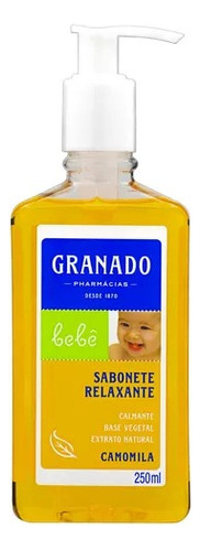 Sabonete Líquido Relaxante Camomila Granado Bebê Frasco 250ml