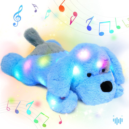 Hopearl Perro De Peluche Musical Con Luz Led Para Cantar Con