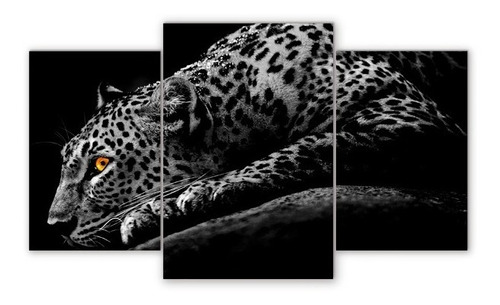 Cuadro Triptico Leopardos Varios Modelos 48x91 (1)