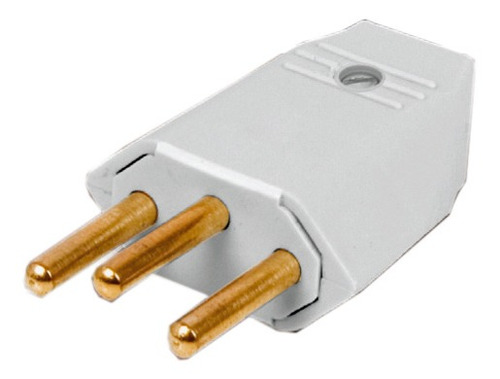 Imagem 2 de 3 de Pino Macho Perlex 2p+t 10a 1043 Cz