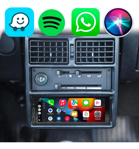 Kit Multimidia Android 6.8 Uno 90/94 Fiat Carplay Android