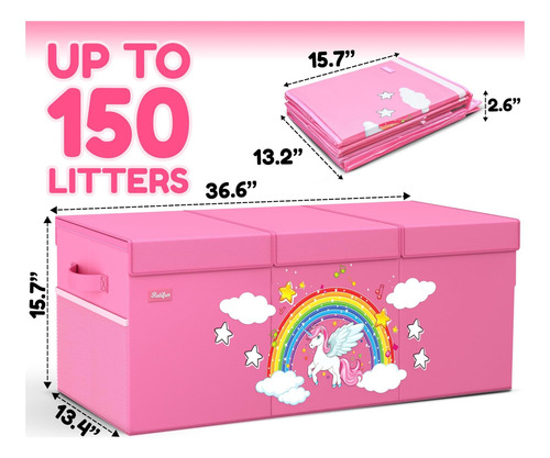 Rutifun Xl Unicorn Box De Unicornio Almacenamiento De Pecho