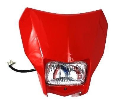 Faro Crf250f Delantero Con Mascara Rojo Para Moto 