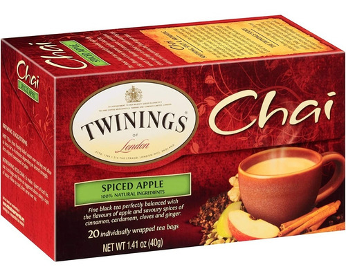 Twinings Spice Apple Chai Té Negro Manzana London Importado