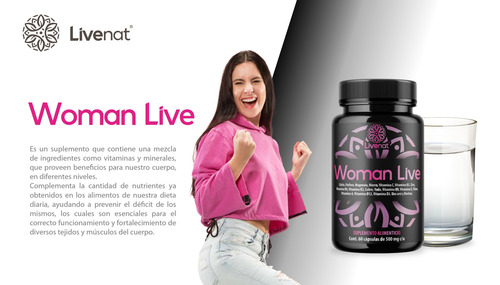 Oneida + Womanlive | Livenat | Contrrol Hormonal Y Vitaminas Sin Sabor