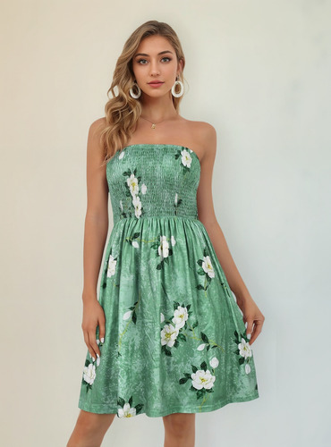 Vestido Sin Mangas Bohemio De Playa De Verano Para Mujer