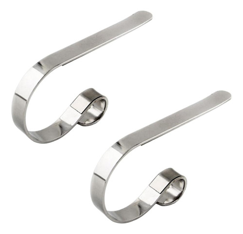 2 Piezas Navidad Media Hierro Hogar Cocina Metal Percha Clip