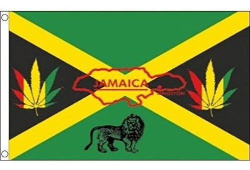 3 X 5  Bandera De Jamaica Reggae Rasta De Jamaica Banderas D
