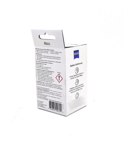 Imagen 6 de 6 de Lens Wipes Zeiss Toallitas Humedas Limpieza Lentes Anteojos