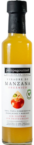 Vinagre Orgánico Manzana Pampa Gourmet 2x 250cc Con La Madre