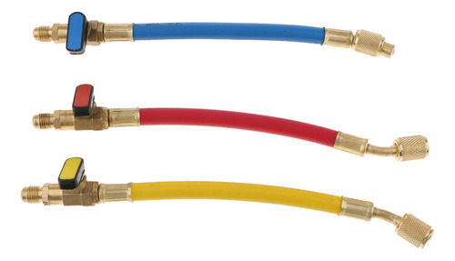 * 3 Piezas A / C R134a R410a R22 R12 Mangueras De Carga