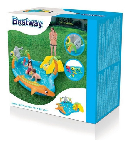 Imagen 1 de 10 de Bestway Pileta Centro De Juegos Gigante Jeg 53067 El Gato