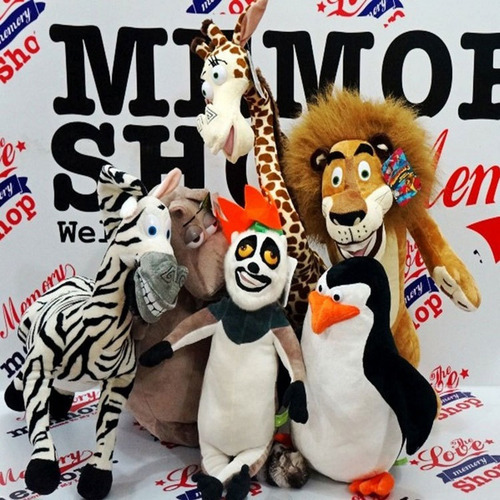 Peluches Madagascar Set 6