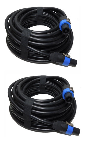 Imagen 1 de 5 de Cable Bafle Speakon A Speakon ( 2,5mm) X 10 Mts X 2 U