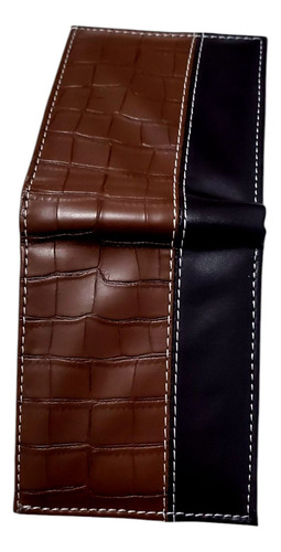 Cartera De Piel 100% Cafe Exotico Liso