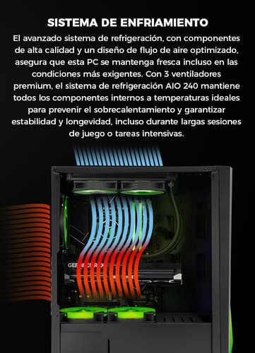 Pc Gamer Yeyian Intel Ultra 7 265f 750w Bronce Wifi Bt 2 Tb 32 Gb Nvidia Geforce Rtx 5070 12gb Gddr7