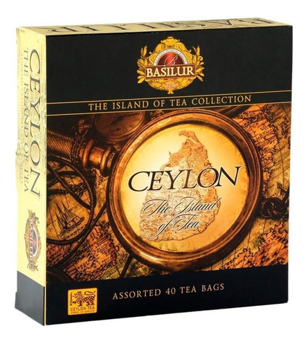 Te Negro Verde Basilur The Island Of Tea Caja 40 Bolsas