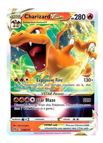 Kit 6 Cartas Pokemon com Charizard Arceus Pikachu Mewtwo Cartas