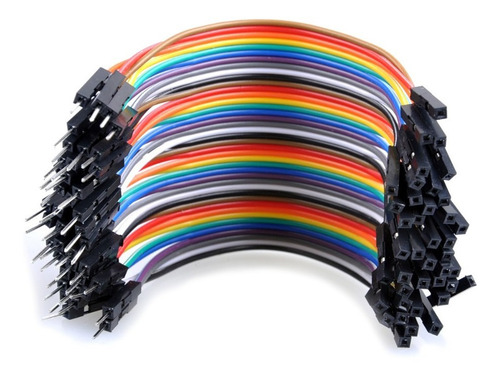 Cable Jumpers Dupont Hembra-macho 10cm 40pzas