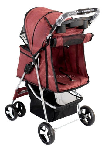 Cohe Para Perros De 4 Ruedas Marca Pet Driver Color Rojo