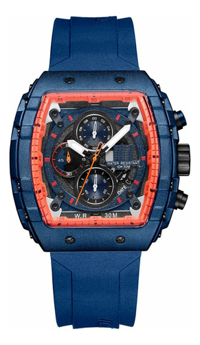 Reloj G-force Original H3996g Cronografo Azul + Estuche