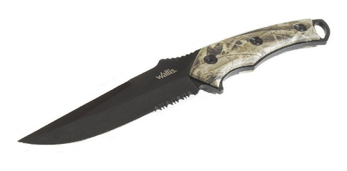 Cuchillo D/monte Mango Pvc Camuflaje C/funda Wallis