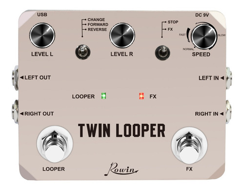 El Pedal Rowin Ltl-02 Twin Looper Mejora Los Pedales Looper