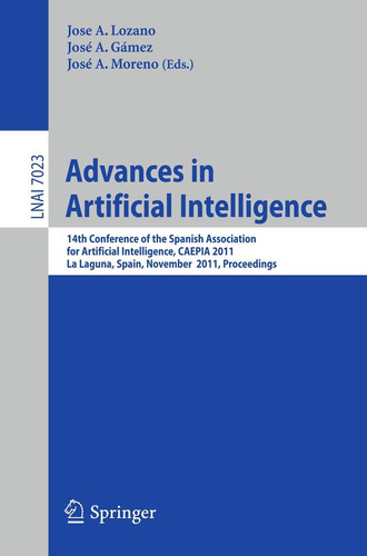 Libro: Avances En La Artificial 14ª Conferencia De España