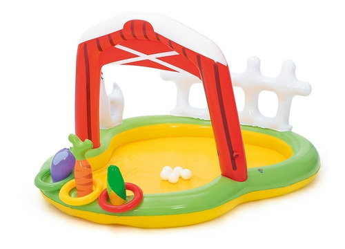 Pileta Play Center Granja Bestway 53065 Con Juegos 6cts