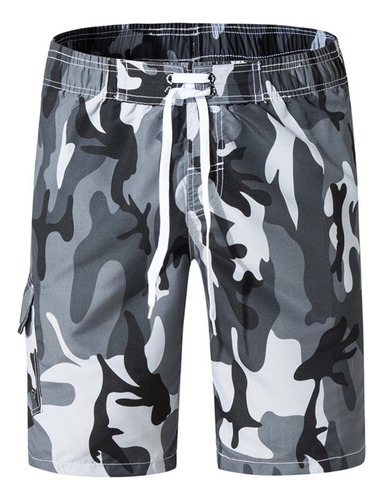 Pantalones Cortos Para Hombre, Cintura Elástica, Beam Beach