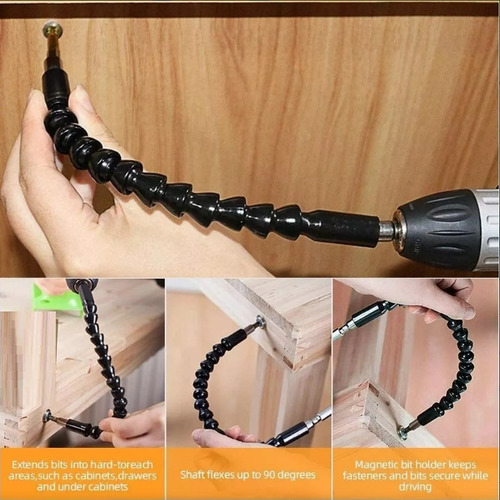Juego De Extensión De Broca Flexible Taladro De Ángulo Recto