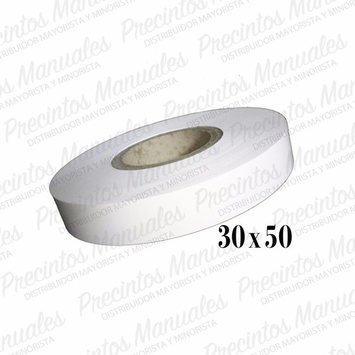 Cinta Rollo 30x50 Mtrs Poliamida Blanco Raso Falletina Fasco