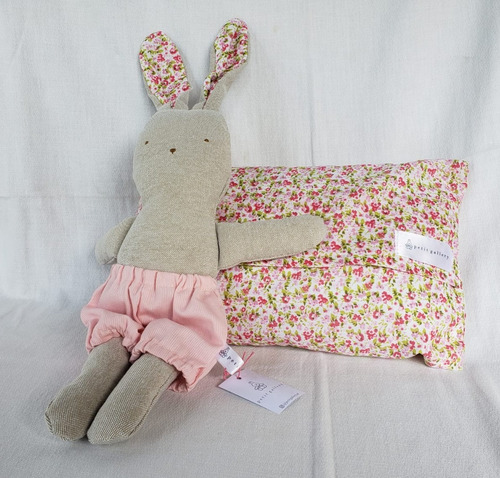 Deco Bebe Kit 15 Conejo Orejas Largas + Almohadita Cuna