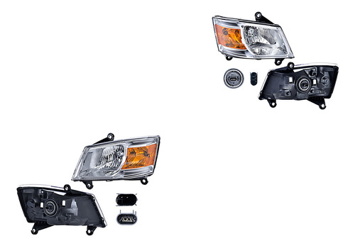 Par Faros Dodge Caravan 08/10 Depo