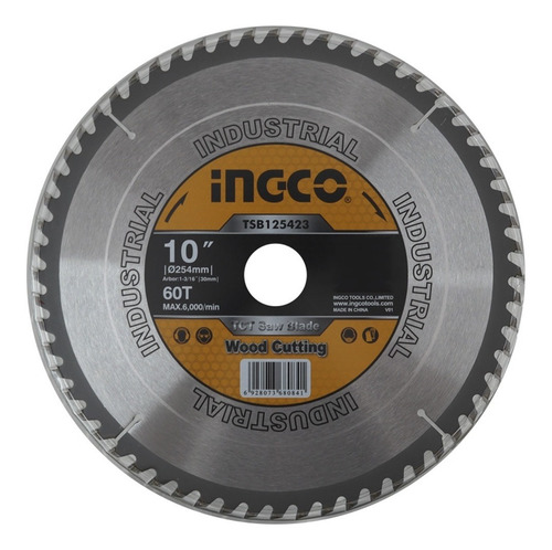 Ff Disco Sierra Cirucular O Ingletadora 10'' 60 Diente Ingco