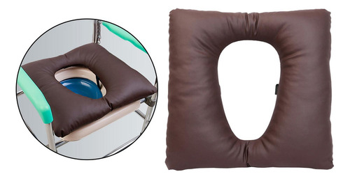 Almohadilla Ergonómica For Asiento De Baño, Soporte Café