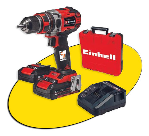 Taladro Percutor Inalambrico Brushless Einhell 2 Bateria 18v Litio Maletin Profesional Mano Madera Hormigon Atornillador