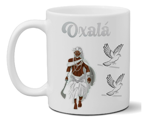 Taza De Cerámica Religión Umbanda Oxala Exclusiva Art T 67